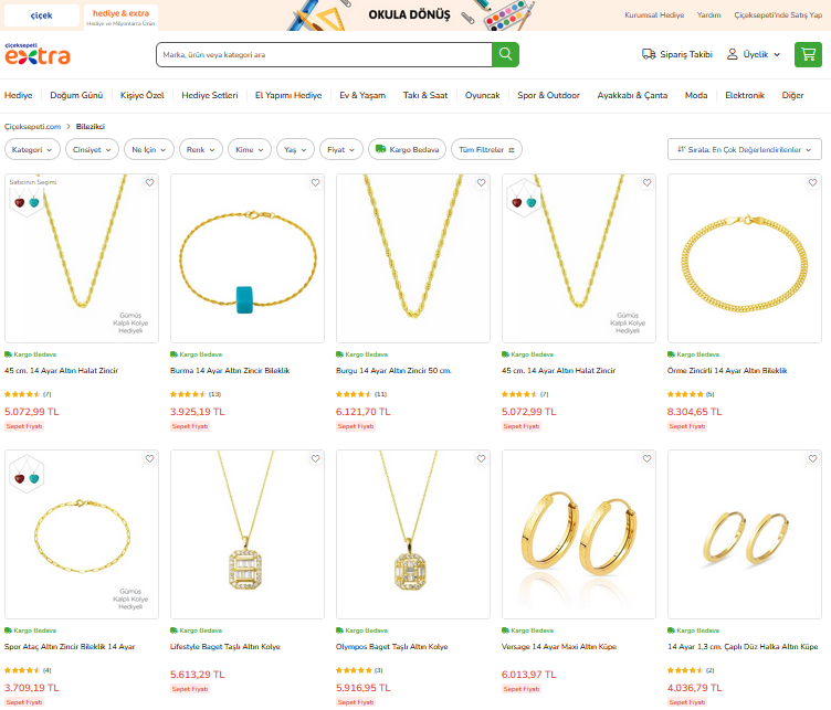 Çiçeksepeti Bilezikci Mağaza