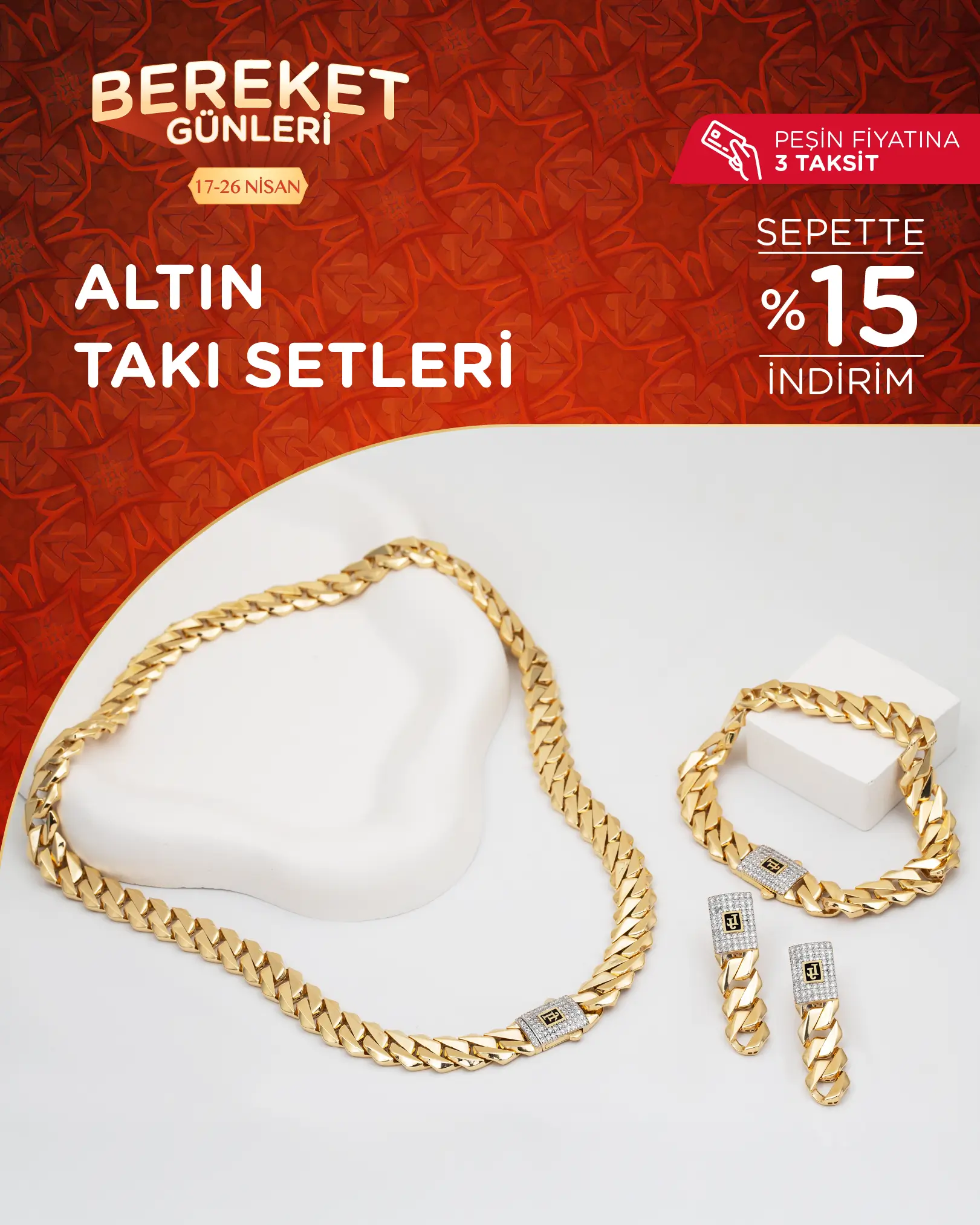 Bereket Günlerine Özel İndirimli Altın Takı Setleri