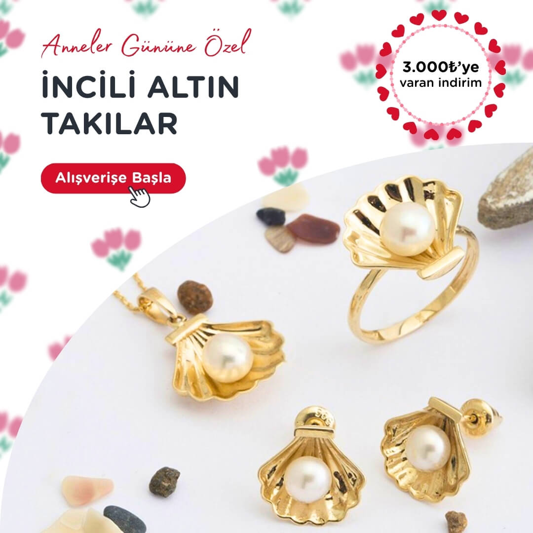 incili altın takı modelleri ve fiyatları