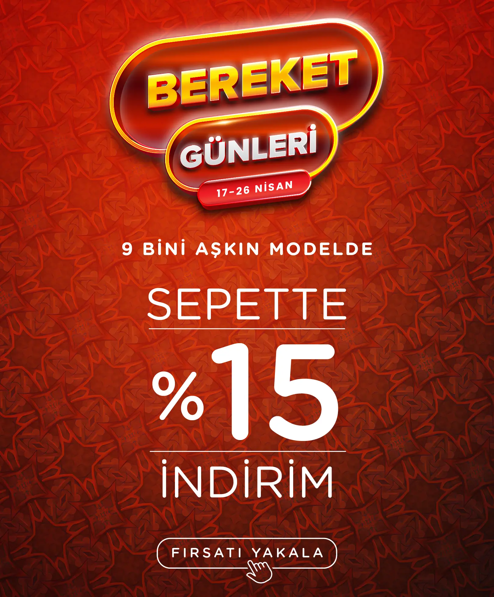 bereket günleri indirimleri